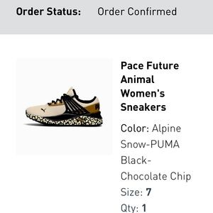 BNIB Puma woman’s sz7 chocolate chip fresh from factory